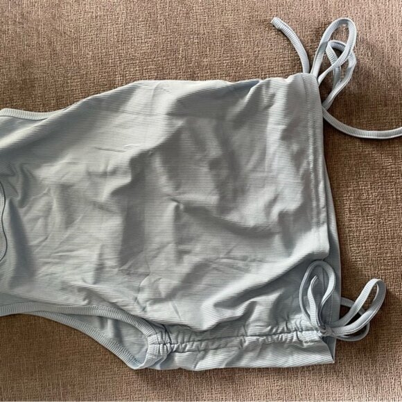 SHEIN Light Blue Ribbed Tank Top - Picture 4 of 4